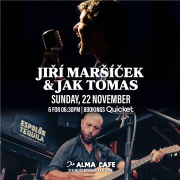 Jiri Marsicek Trio with Jak Tomas at The Alma Café