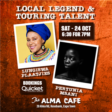 Pertunia Msani & Lungiswa Plaatjies at The Alma Café